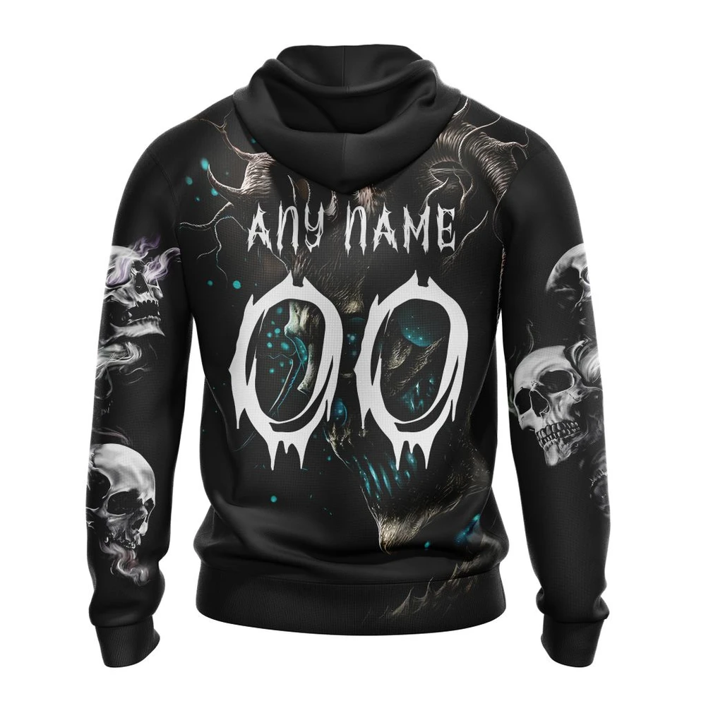 Hoodie NHL San Jose Sharks Special Skull Art Design St2301 QTNHL080524A1207HD - Image 2