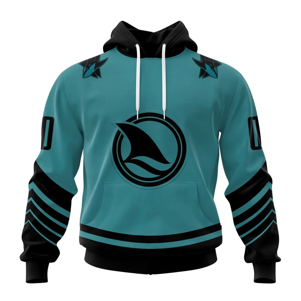 Hoodie NHL San Jose Sharks Special Two-Tone Design St2401 QTNHL080524A449HD