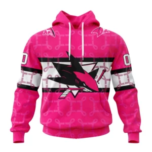 Hoodie NHL San Jose Sharks, Specialized Design I Pink I Can! In October We Wear Pink Breast Cancer QTNHL080524A3613HD