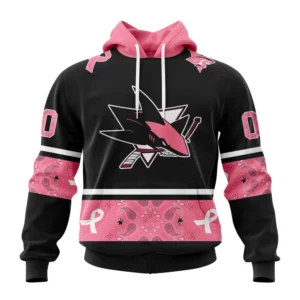 Hoodie NHL San Jose Sharks, Specialized Design In Classic Style With Paisley! In October We Wear Pink Breast Cancer QTNHL080524A3584HD