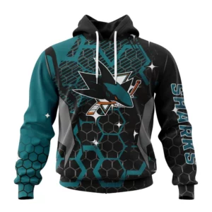 Hoodie NHL San Jose Sharks, Specialized Design With Motocross Syle V0222 QTNHL080524A3379HD