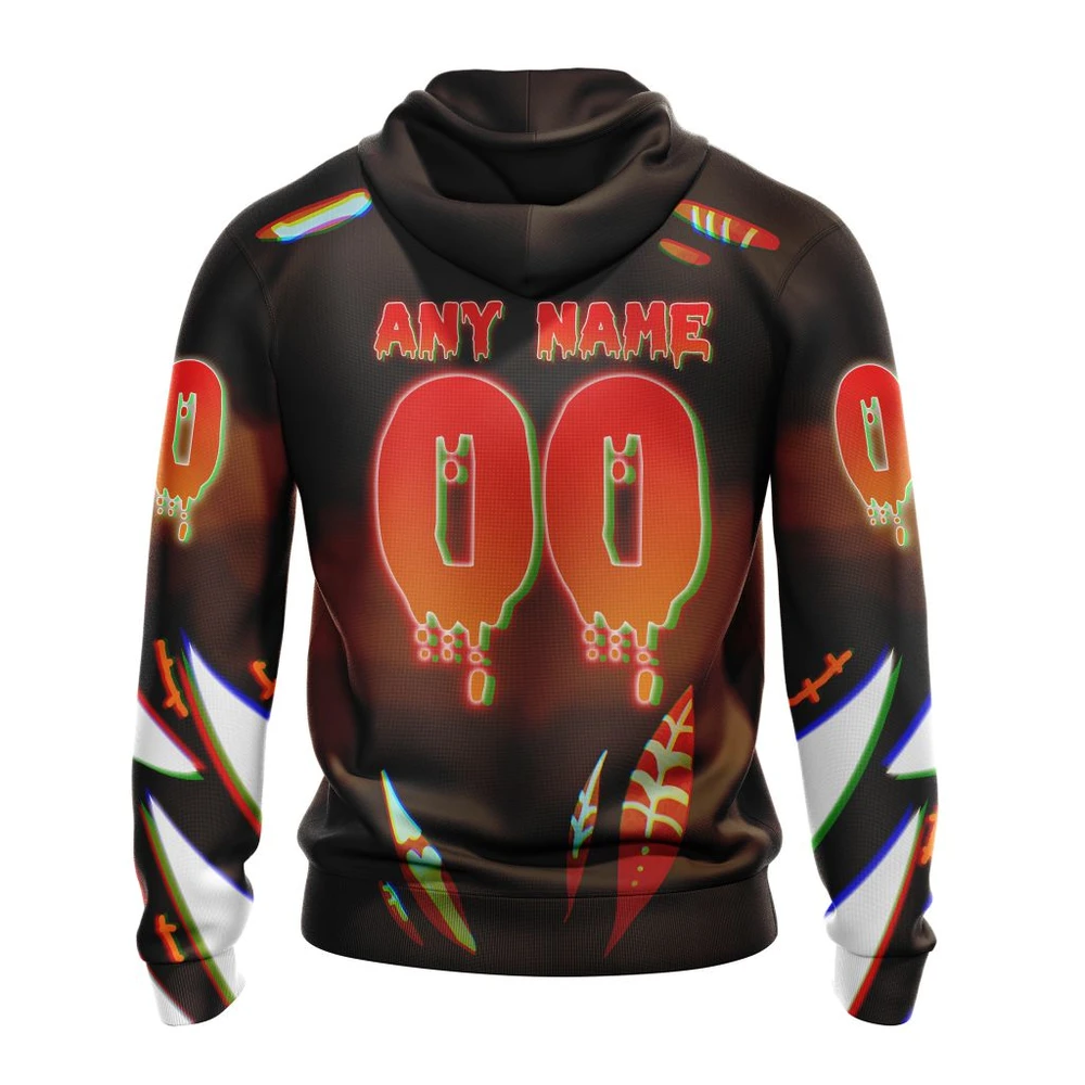 Hoodie NHL San Jose Sharks, Specialized Jersey For Halloween Night QTNHL080524A3193HD - Image 2