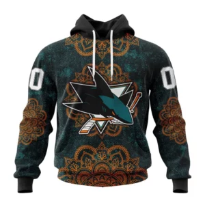 Hoodie NHL San Jose Sharks, Specialized Mandala Style St2201 QTNHL080524A4045HD