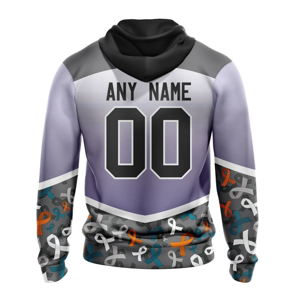 Hoodie NHL San Jose Sharks, Specialized Sport Fights Again All Cancer V0122 QTNHL080524A3351HD - Image 2