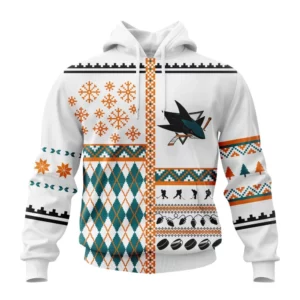 Hoodie NHL San Jose Sharks, Specialized Unisex Christmas Is Coming V01 QTNHL080524A2903HD