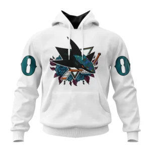 Hoodie NHL San Jose Sharks, Specialized Unisex Kits Dia De Muertos QTNHL080524A2851HD