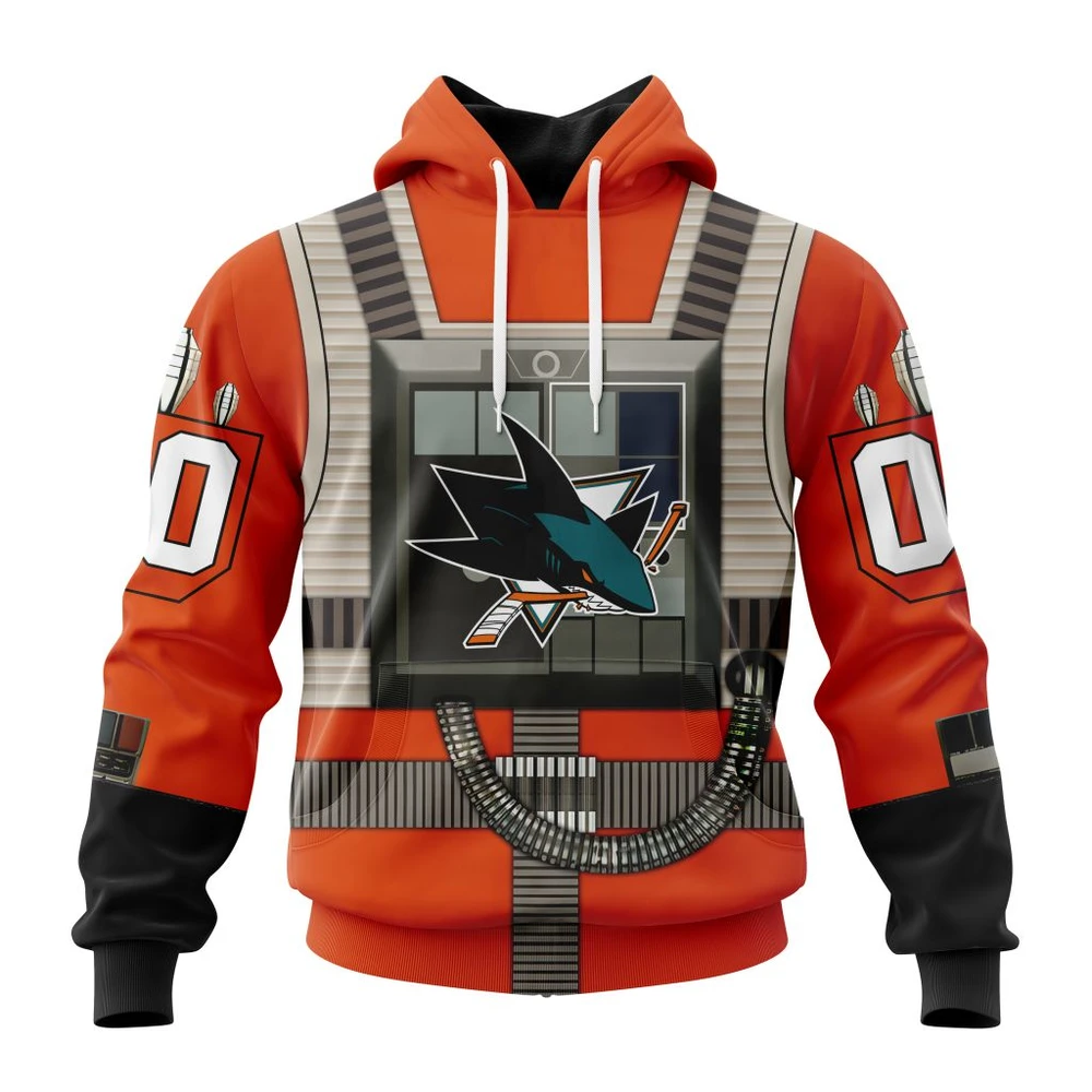 Hoodie NHL San Jose Sharks Star Wars Rebel Pilot Design St2201 QTNHL080524A2321HD