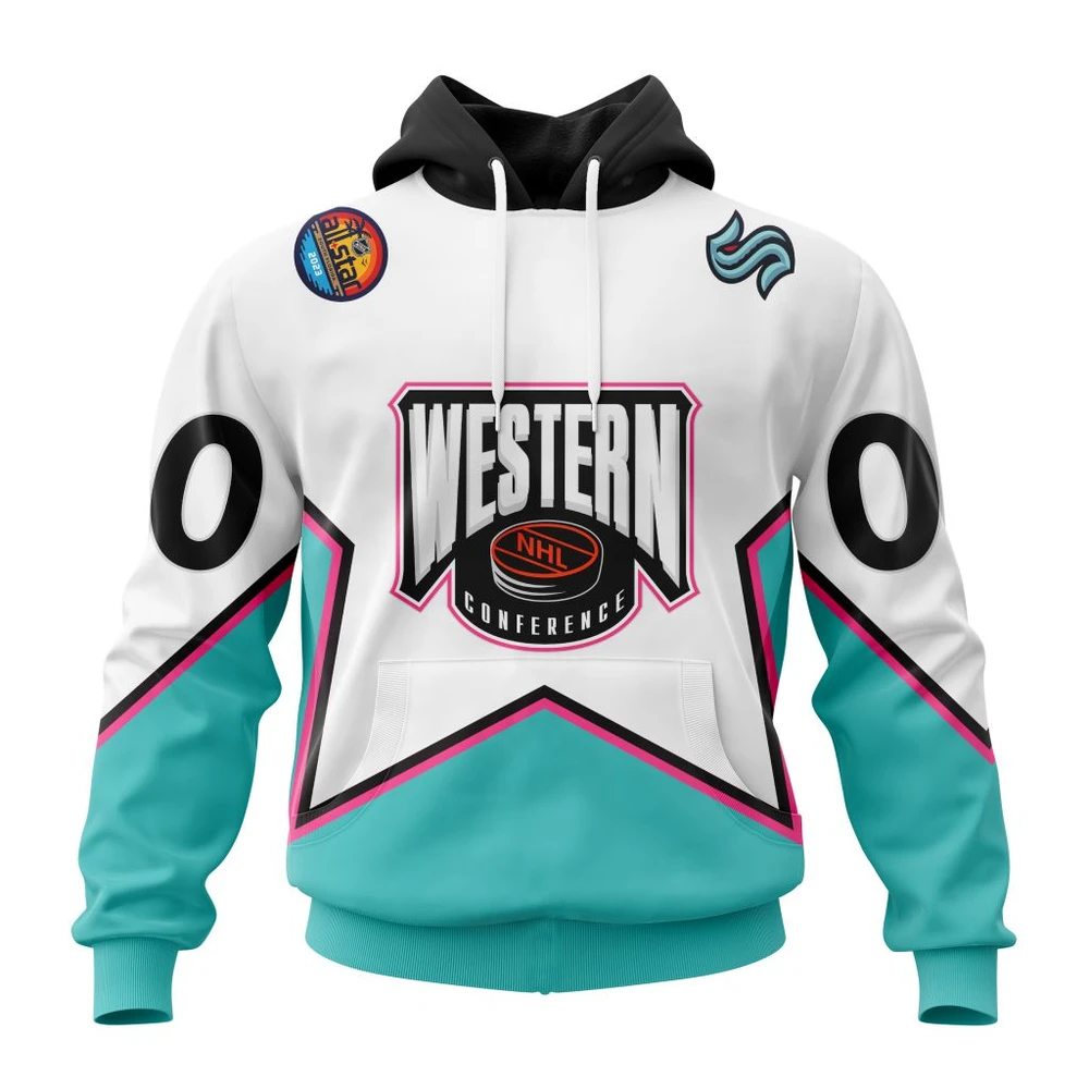 Hoodie NHL Seattle Kraken All-Star Western Conference QTNHL080524A2347HD