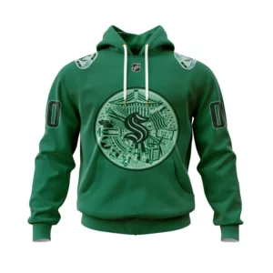 Hoodie NHL Seattle Kraken Green Night Jersey, Designed By Artist Shogo Ota QTNHL080524A3925HD