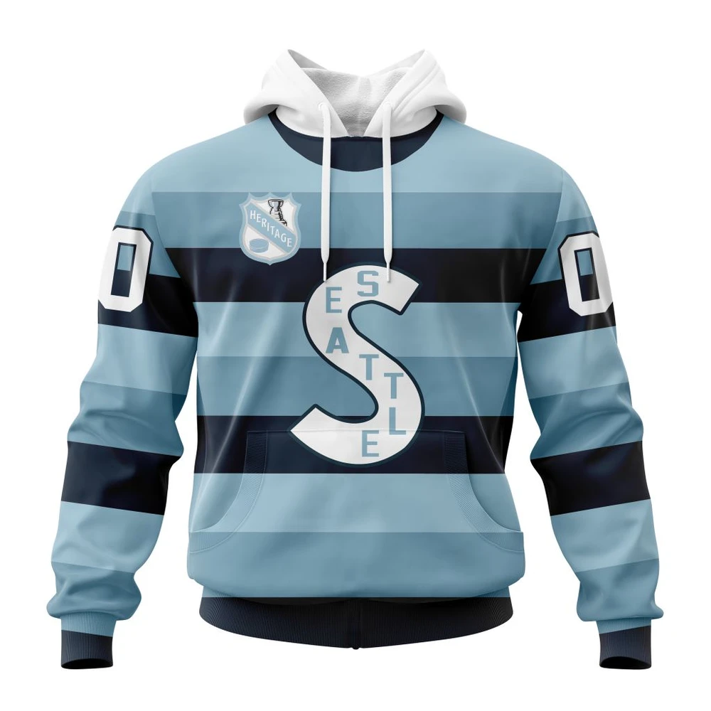 Hoodie NHL Seattle Kraken Personalized Heritage Design St2401 QTNHL080524A654HD