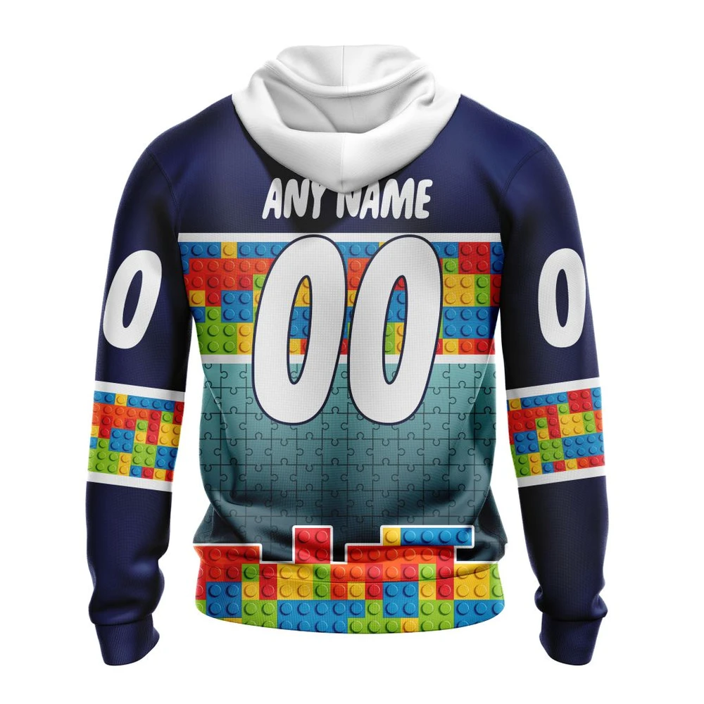 Hoodie NHL Seattle Kraken Special Autism Awareness Design V2301 QTNHL080524A2230HD - Image 2