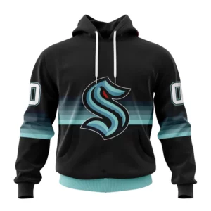 Hoodie NHL Seattle Kraken Special Black And Gradient Design St2301 QTNHL080524A1401HD