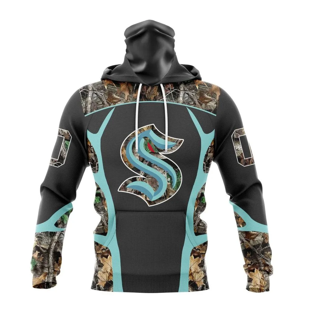 Hoodie NHL Seattle Kraken Special Camo Hunting Design V2302 QTNHL080524A2204HD