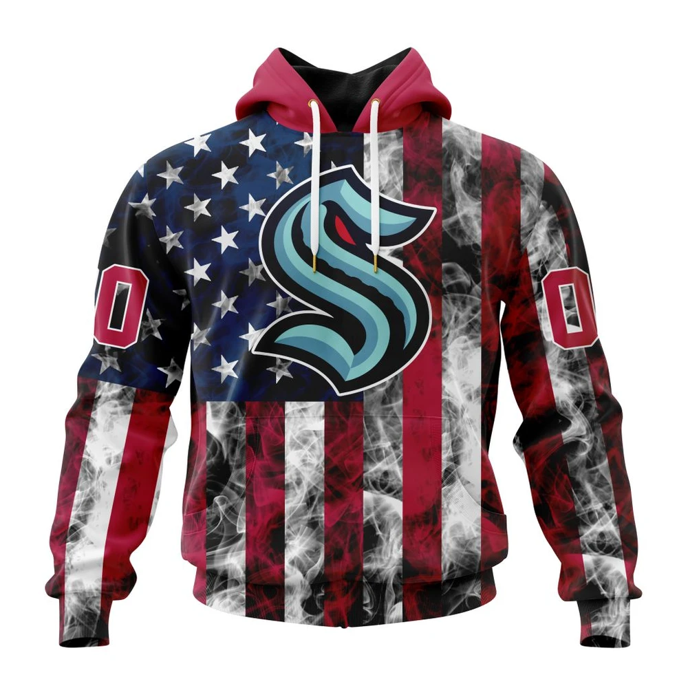 Hoodie NHL Seattle Kraken Special Design For Independence Day The Fourth Of July St2401 QTNHL080524A480HD