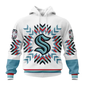 Hoodie NHL Seattle Kraken Special Design With Native Pattern St2302 QTNHL080524A1573HD