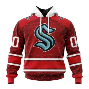 Hoodie NHL Seattle Kraken Special Gift For Valentines Day St2401 QTNHL080524A987HD