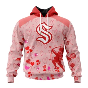 Hoodie NHL Seattle Kraken Special Gift For Valentines Day St2402 QTNHL080524A955HD