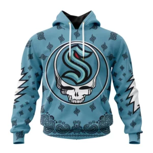 Hoodie NHL Seattle Kraken Special Grateful Dead Design St2303 QTNHL080524A1904HD