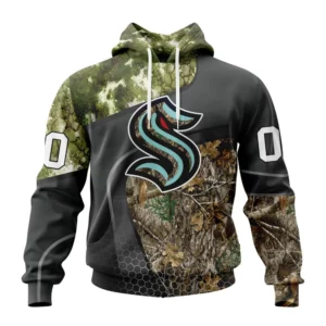 Hoodie NHL Seattle Kraken Special Hunting Camo Design St2302 QTNHL080524A1306HD