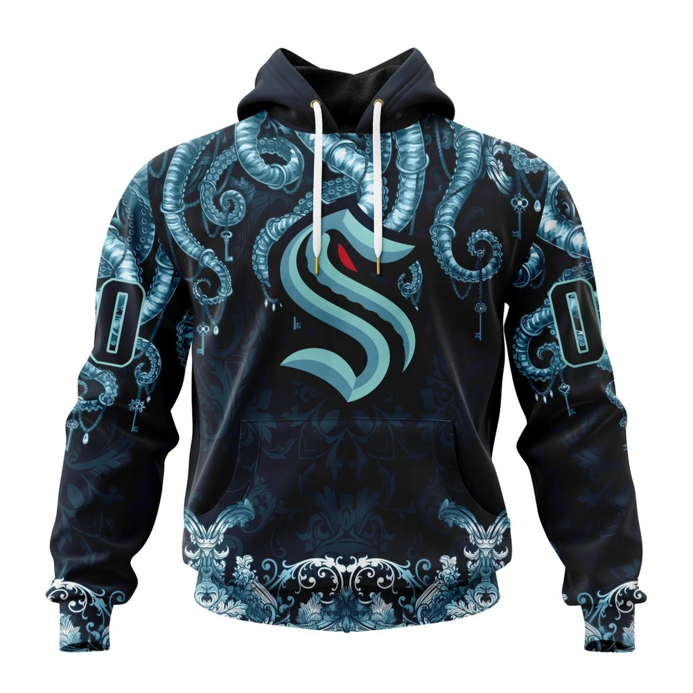 Hoodie NHL Seattle Kraken Special Kraken Design St2301 QTNHL080524A175HD