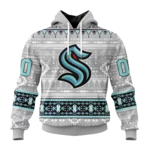 Hoodie NHL Seattle Kraken Special Native Design St2302 QTNHL080524A2049HD