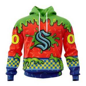 Hoodie NHL Seattle Kraken Special Nickelodeon Design St2301 QTNHL080524A1173HD