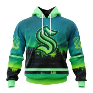 Hoodie NHL Seattle Kraken Special Northern Lights Design St2302 QTNHL080524A1370HD