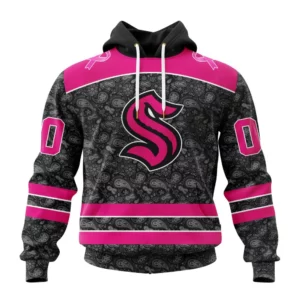 Hoodie NHL Seattle Kraken Special Pink In The Rink Fight Breast Cancer St2301 QTNHL080524A108HD