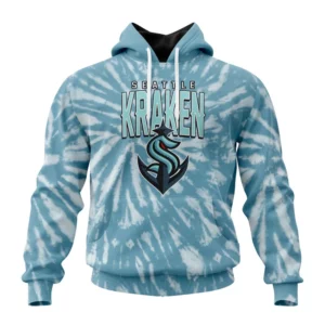 Hoodie NHL Seattle Kraken Special Retro Vintage Tie Dye St2201 QTNHL080524A3063HD