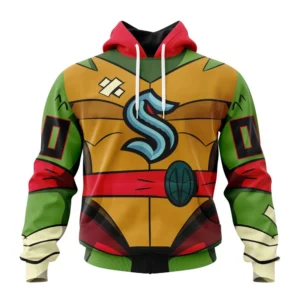 Hoodie NHL Seattle Kraken Special Teenage Mutant Ninja Turtles Design St2301 QTNHL080524A2262HD