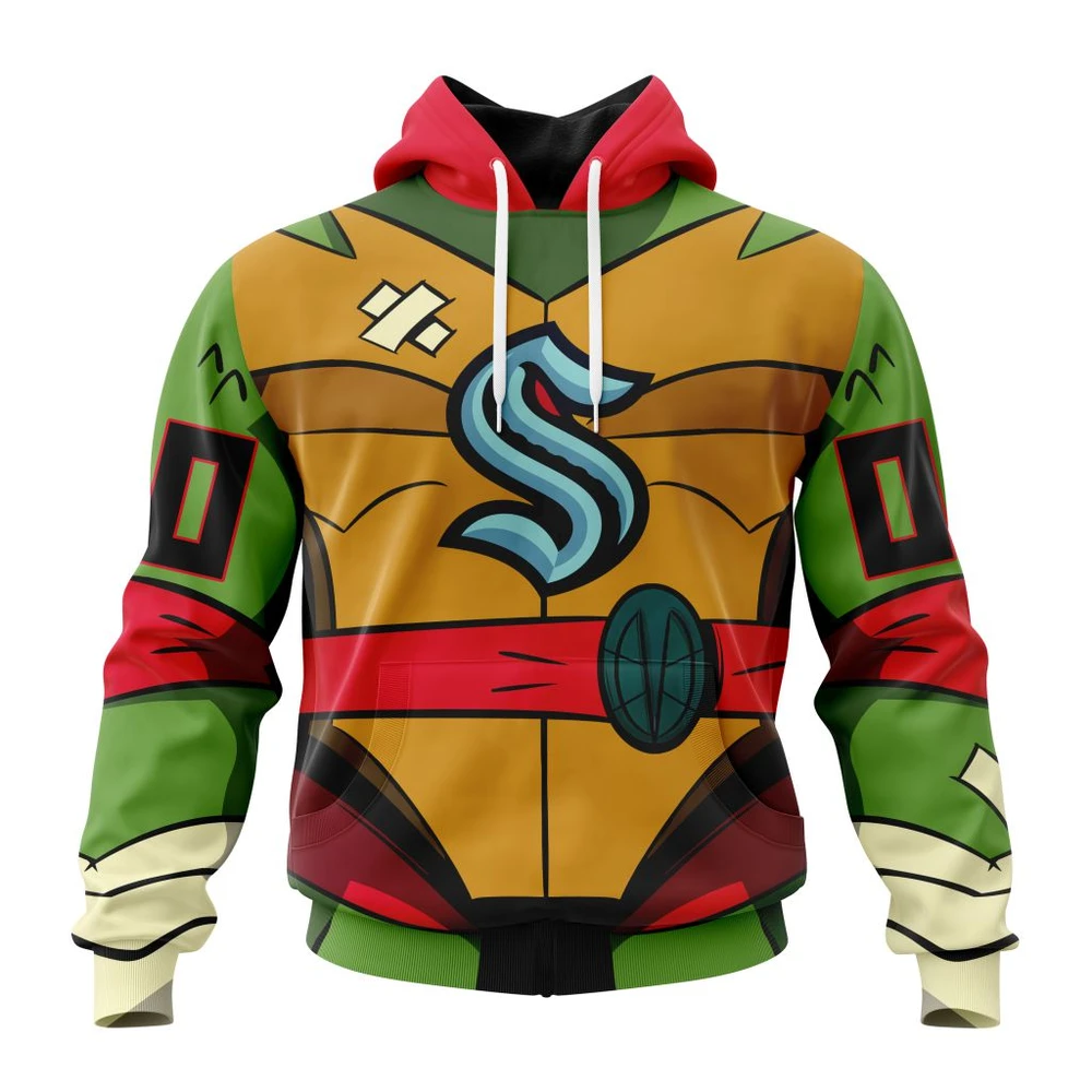 Hoodie NHL Seattle Kraken Special Teenage Mutant Ninja Turtles Design St2301 QTNHL080524A2262HD