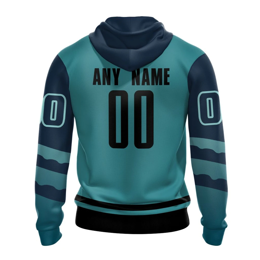 Hoodie NHL Seattle Kraken Special Two-Tone Design St2401 QTNHL080524A448HD - Image 2