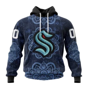 Hoodie NHL Seattle Kraken, Specialized Mandala Style St2201 QTNHL080524A4044HD