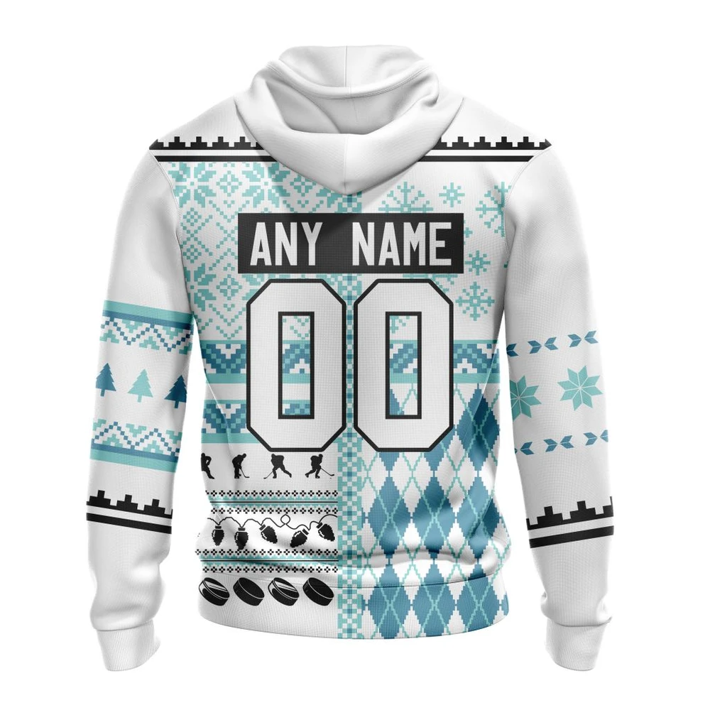 Hoodie NHL Seattle Kraken, Specialized Unisex Christmas Is Coming V01 QTNHL080524A317HD - Image 2