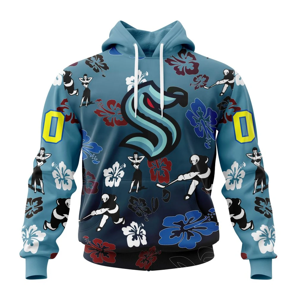 Hoodie NHL Seattle Kraken X Hawaii Specialized Design For Hawaiia V0122 QTNHL080524A3786HD