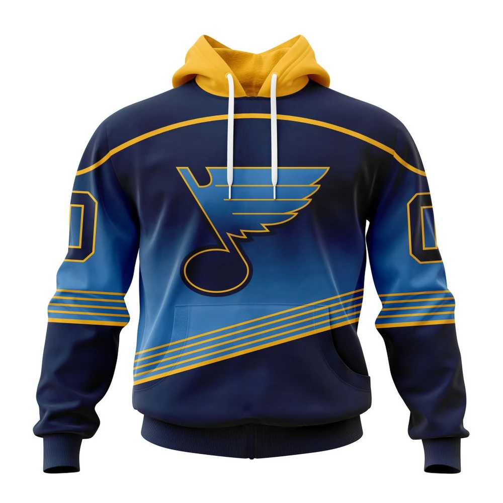 Hoodie NHL St. Louis Blues Personalize Gradient Series Concept St2301 QTNHL080524A1340HD
