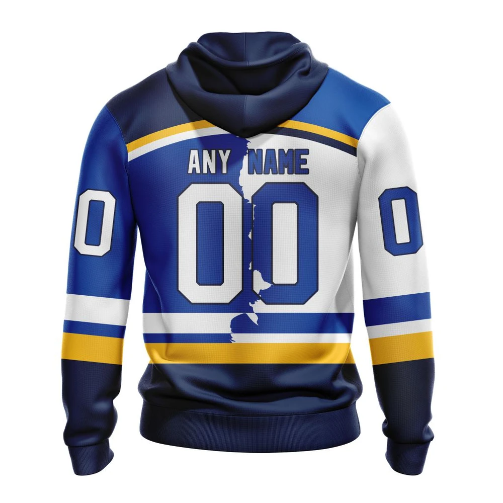 Hoodie NHL St. Louis Blues Personalize Home Mix Away Kits QTNHL080524A1502HD - Image 2