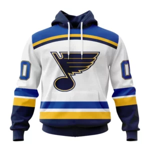 Hoodie NHL St. Louis Blues Personalized Away Kits QTNHL080524A1539HD
