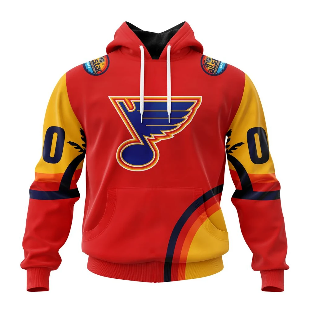 Hoodie NHL St. Louis Blues Special All-Star Game Design With Florida Sunset QTNHL080524A2587HD