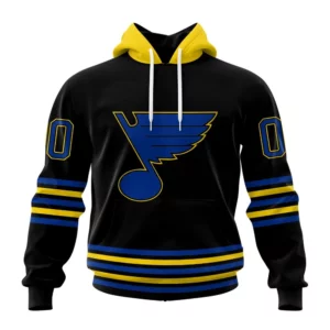 Hoodie NHL St. Louis Blues Special Blackout Design St2401 QTNHL080524A589HD