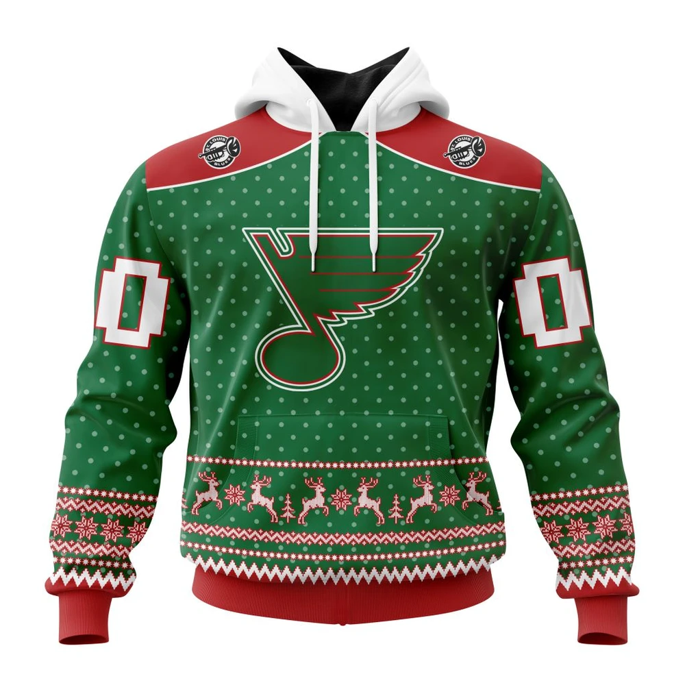 Hoodie NHL St Louis Blues Special Christmas Apparel St2201 QTNHL080524A3033HD