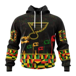 Hoodie NHL St. Louis Blues Special Design Celebrate Black History Month St2201 QTNHL080524A2378HD
