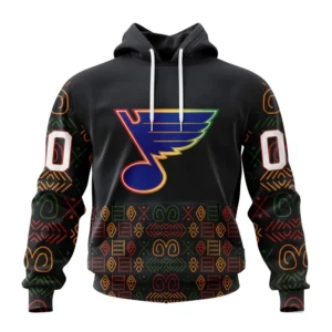 Hoodie NHL St. Louis Blues Special Design For Black History Month St2401 QTNHL080524A1049HD