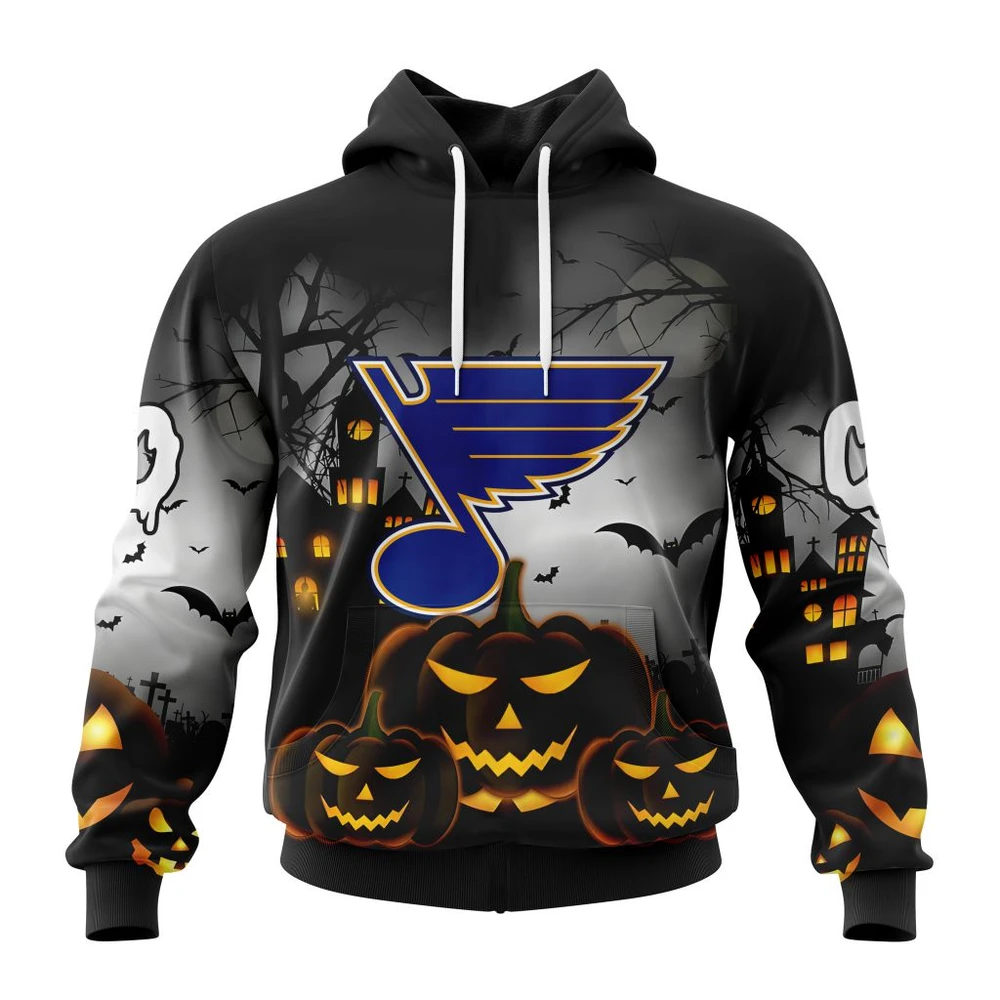 Hoodie NHL St. Louis Blues Special Design For Halloween St2302 QTNHL080524A1988HD