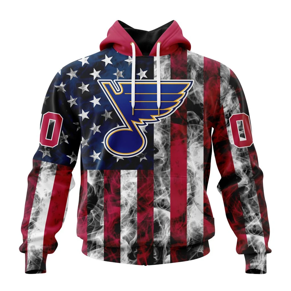Hoodie NHL St. Louis Blues Special Design For Independence Day The Fourth Of July St2401 QTNHL080524A479HD