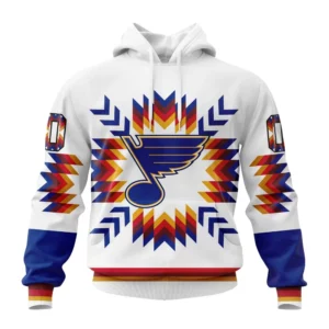 Hoodie NHL St. Louis Blues Special Design With Native Pattern St2302 QTNHL080524A1572HD