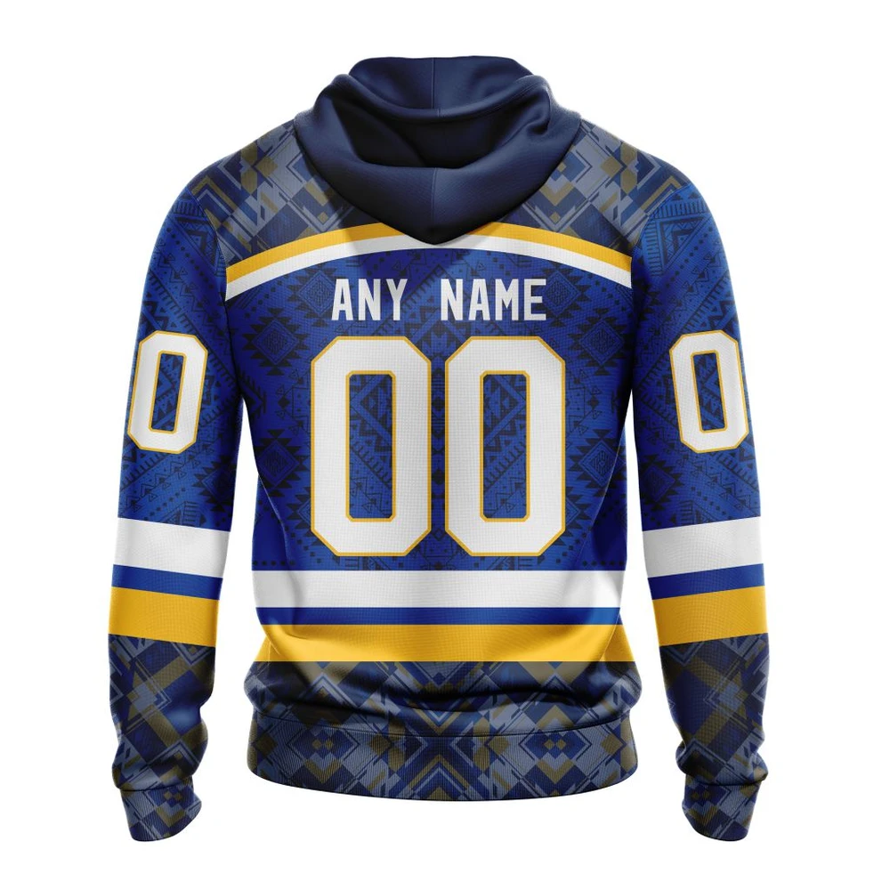 Hoodie NHL St. Louis Blues Special Design With Native Pattern St2303 QTNHL080524A1295HD - Image 2