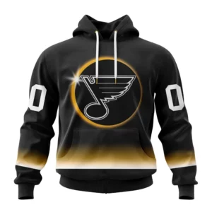 Hoodie NHL St. Louis Blues Special Eclipse Design St2401 QTNHL080524A621HD