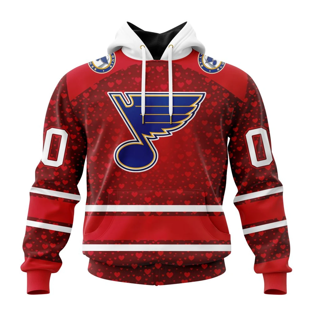 Hoodie NHL St. Louis Blues Special Gift For Valentines Day St2401 QTNHL080524A986HD
