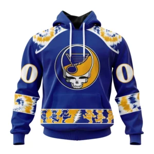 Hoodie NHL St. Louis Blues Special Grateful Dead Design St2301 QTNHL080524A47HD